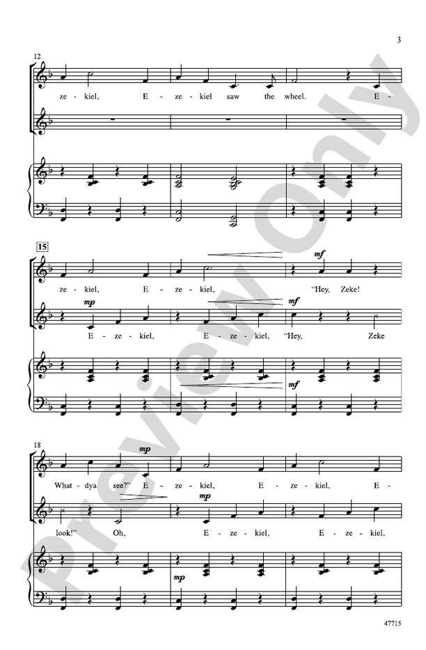 Ezekiel Saw the Wheel – 2-Part Choral Octavo (Digital Download)