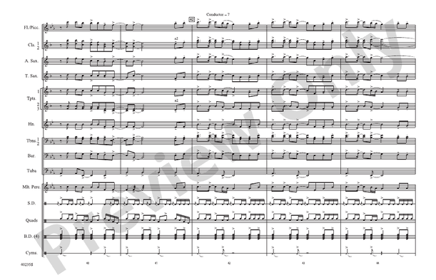 Some Nights – Marching Band Conductor Score & Parts (Digital Download)