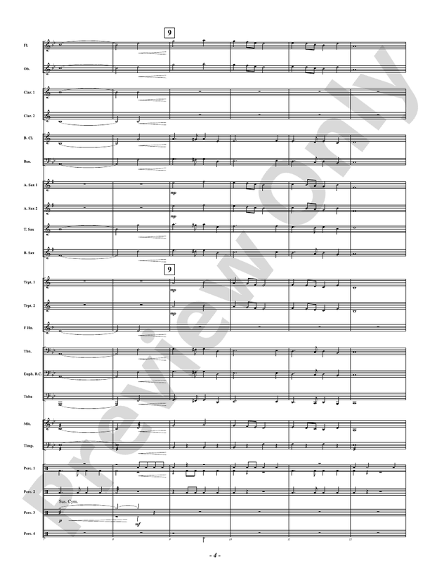 Shark Eyes - Mvt. 2 from Water Tales: A Suite for Band - Concert Band Conductor Score & Parts (Digital Download)