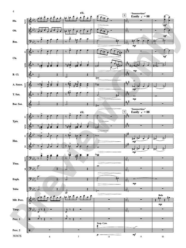 Porgy and Bess, Highlights from - Concert Band Conductor Score & Parts (Digital Download)
