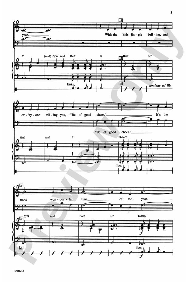 It's the Most Wonderful Time of the Year - Arr. Jay Althouse - SATB Choral Octavo (Digital Download)