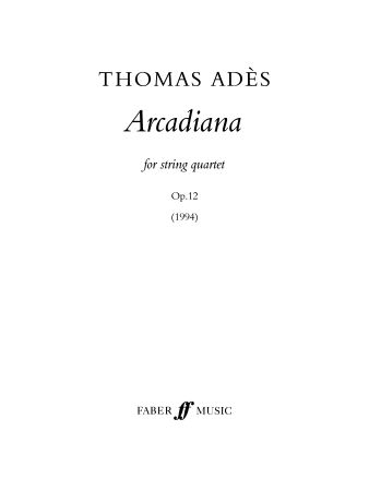 Arcadiana - String Quartet Full Score (Digital Download)