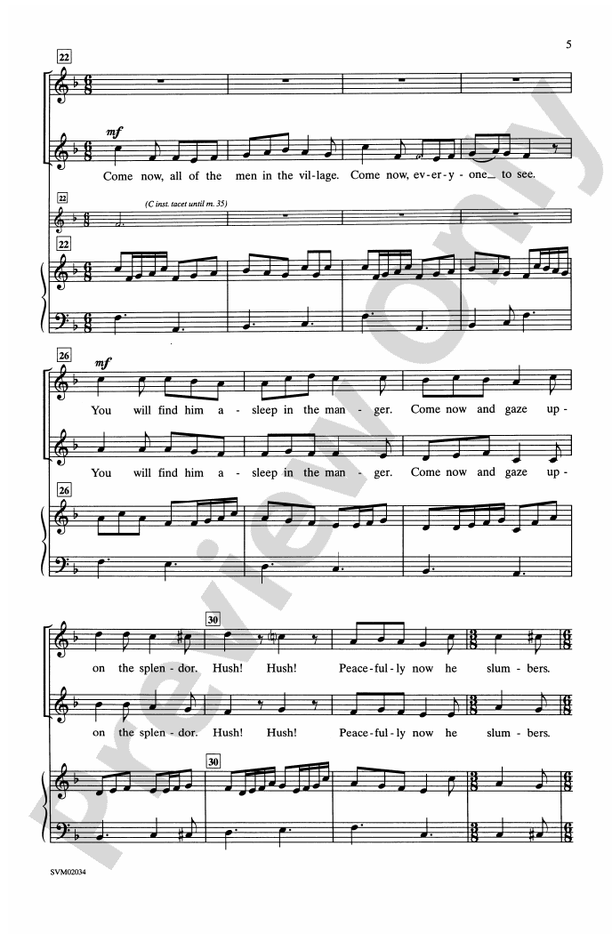 Bring a Torch, Jeannette, Isabella – 2-Part Choral Octavo (Digital Download)