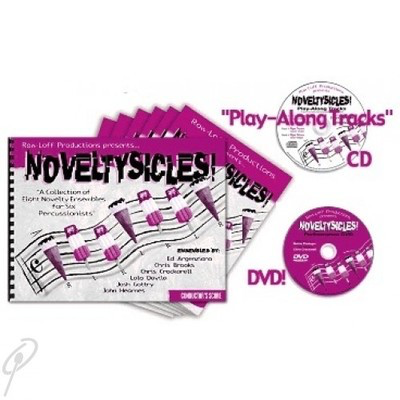 Noveltysicles! - A Collection of 8 Concert Ensembles for Six Young Percussionists - Various - Percussion Row-Loff Productions Percussion Sextet Score/Parts