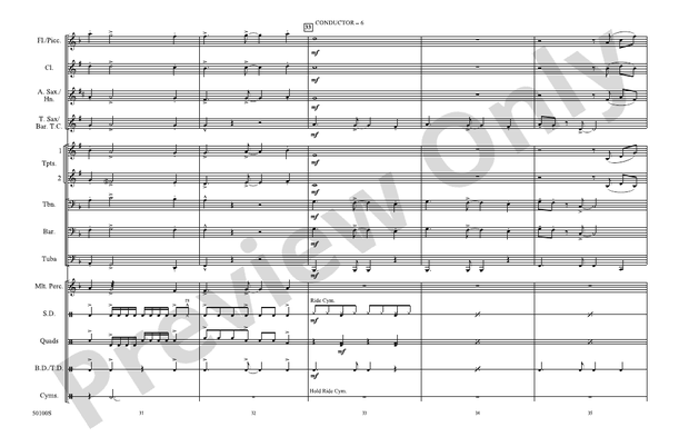 Changes – Marching Band Conductor Score & Parts (Digital Download)
