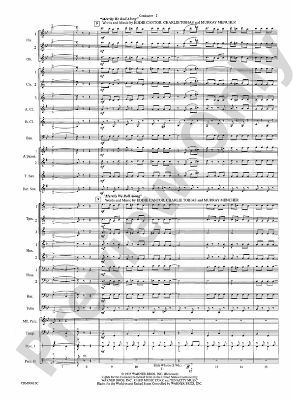 Cartoon Carnival (Medley) - Concert Band Conductor Score & Parts (Digital Download)