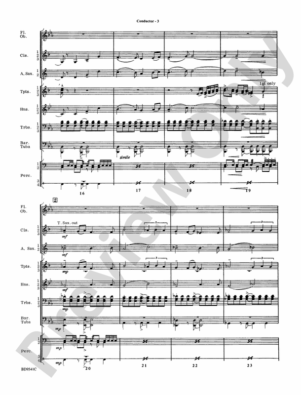 Alvamar Overture - Concert Band Conductor Score & Parts (Digital Download)