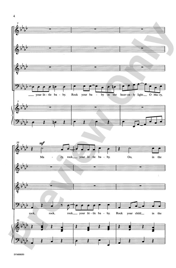 Mary, Mary – SATB Choral Octavo (Digital Download)