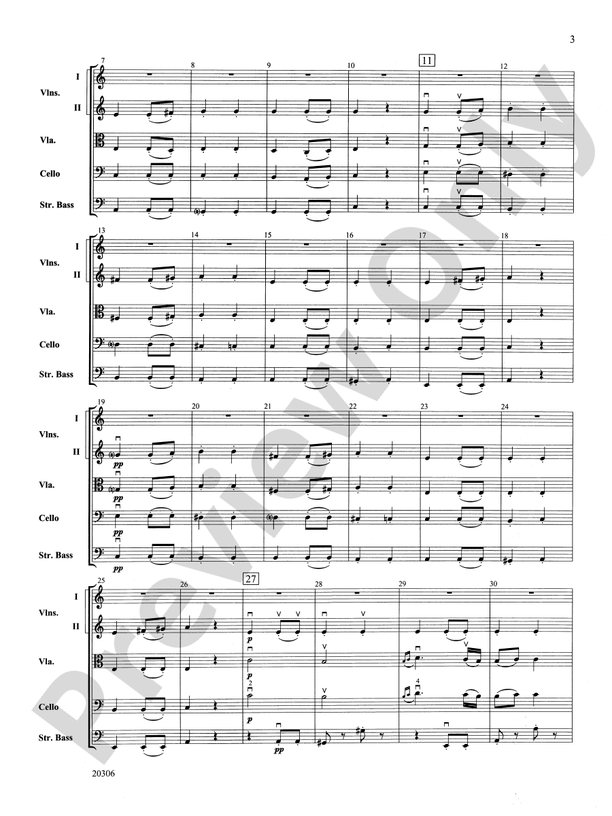 Symphony No. 7 (2nd Movement) – Full Orchestra Conductor Score & Parts (Digital Download)