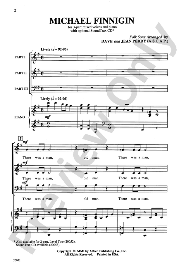 Michael Finnigin – 3-Part Mixed Choral Octavo (Digital Download)