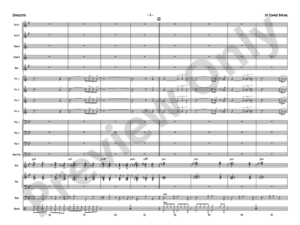 Up Jumped Spring – Jazz Ensemble Conductor Score & Parts (Digital Download)