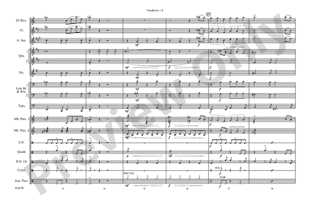 For Your Eyes Only / Goldfinger – Marching Band Conductor Score & Parts (Digital Download)