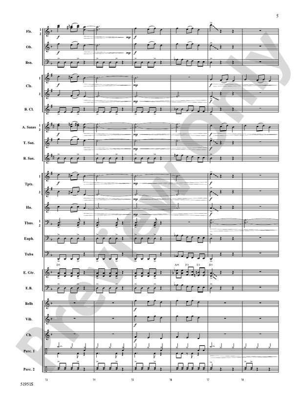 Metal Bell Carol - Concert Band Conductor Score & Parts(Digital Download)