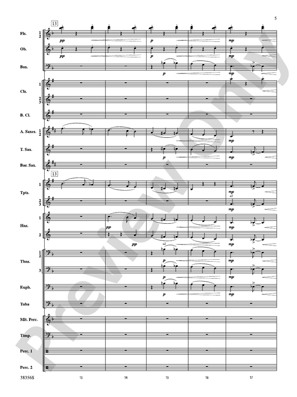 Barcarolle (from The Tales of Hoffman) - Concert Band Conductor Score & Parts (Digital Download)