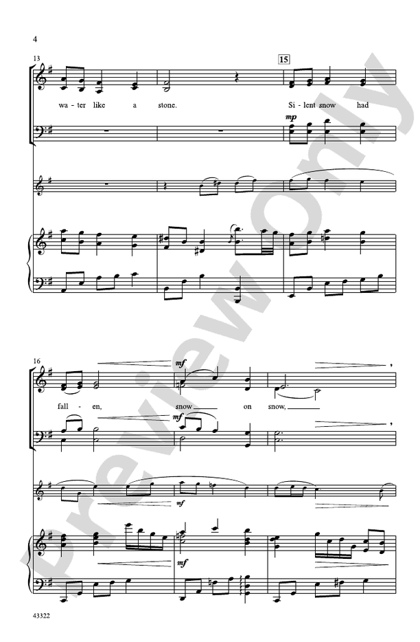 A Midwinter Carol - SATB Choral Octavo (Digital Download)