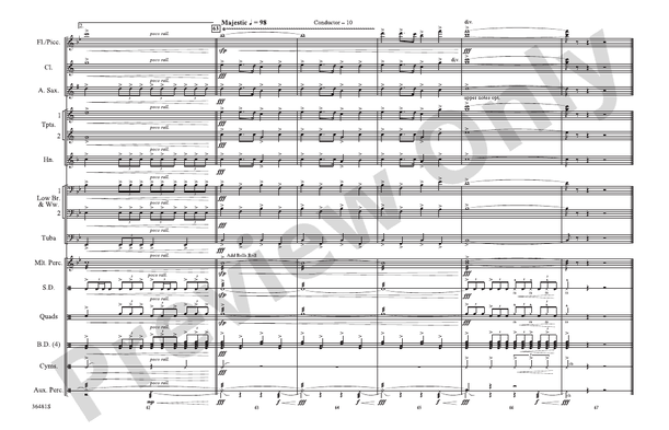 Wake Me Up When September Ends / Homecoming – Marching Band Conductor Score & Parts (Digital Download)