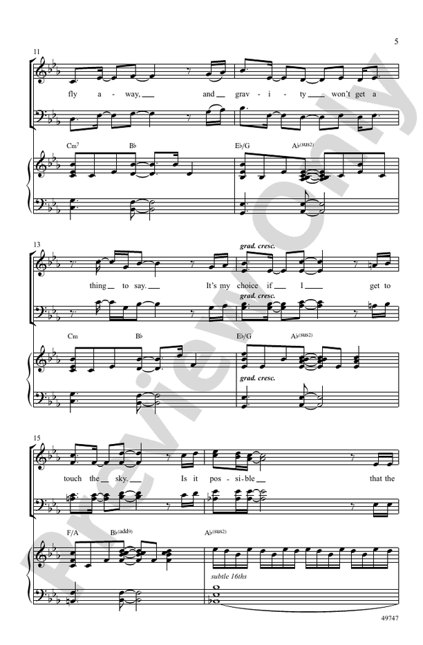 The Square Root of Possible - SATB Choral Octavo (Digital Download)