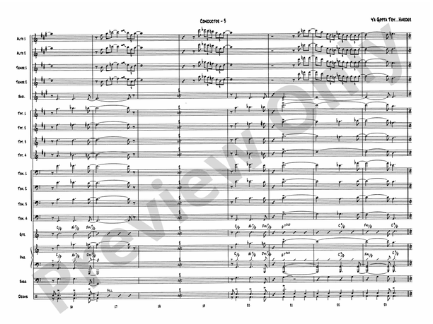 Ya Gotta Try ... Harder - Jazz Ensemble Conductor Score & Parts (Digital Download)