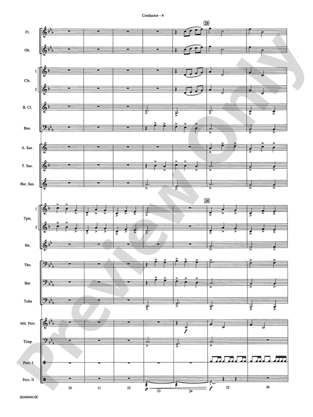 Contempo - Concert Band Conductor Score & Parts (Digital Download)