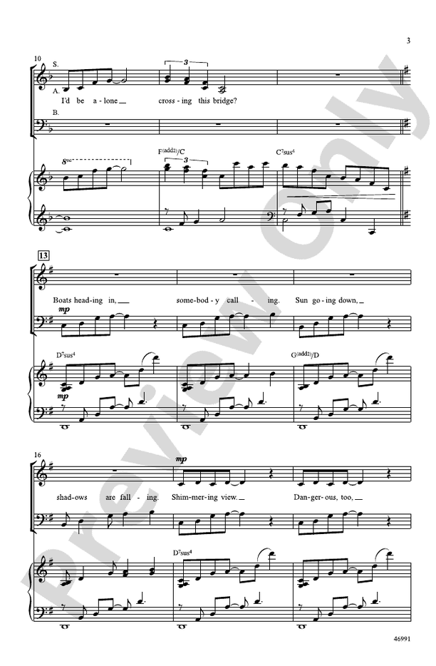Crossing a Bridge – SAB Choral Octavo (Digital Download)