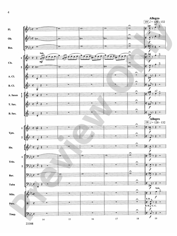 Russian Easter Overture - Concert Band Conductor Score & Parts (Digital Download)