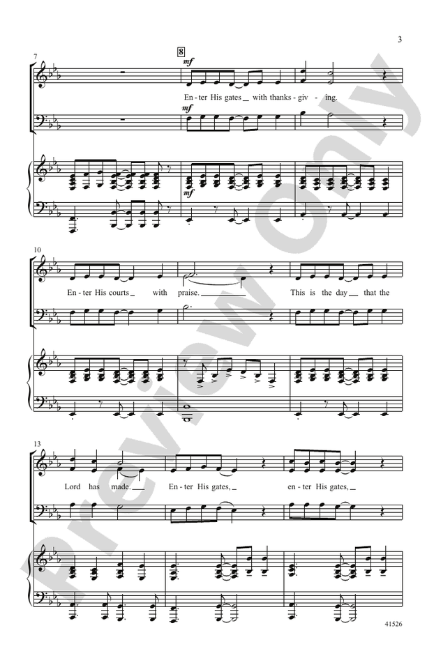 A Psalm - SAB Choral Octavo (Digital Download)