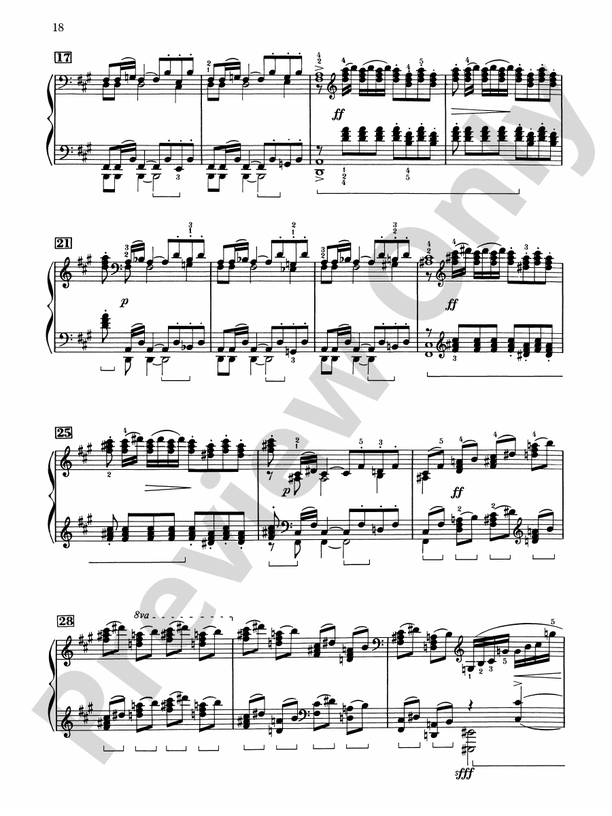 Rachmaninoff - Selected Works - Piano (Digital Download)