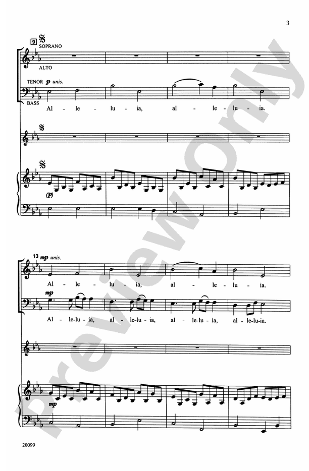 Alleluia Canon - SATB Choral Octavo (Digital Download)