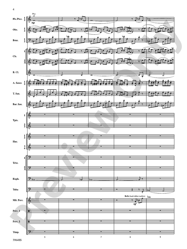 A Childhood Remembered - Concert Band Conductor Score & Parts (Digital Download)