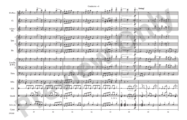 (Meet) The Flintstones – Marching Band Conductor Score & Parts (Digital Download)