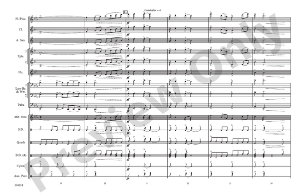 Ramblin' Man – Marching Band Conductor Score & Parts (Digital Download)
