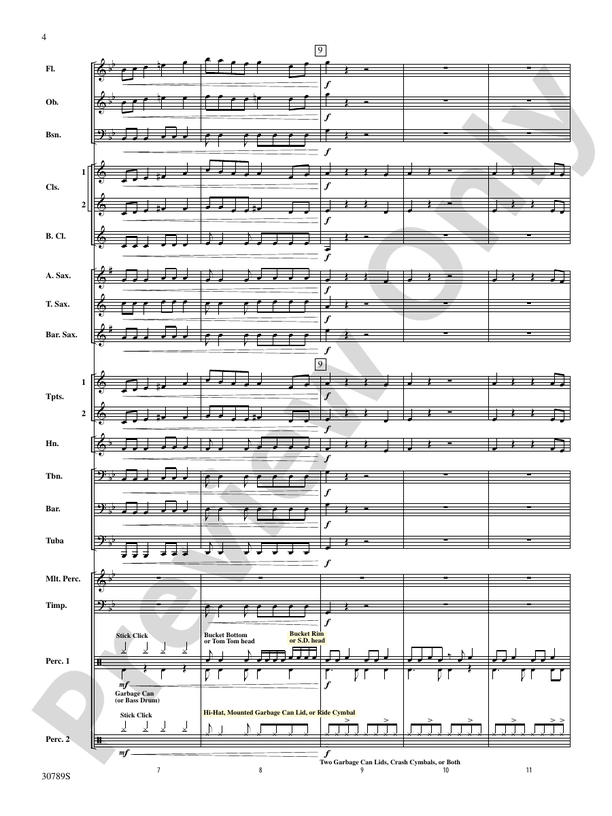 Junkyard Jam - Concert Band Conductor Score & Parts (Digital Download)