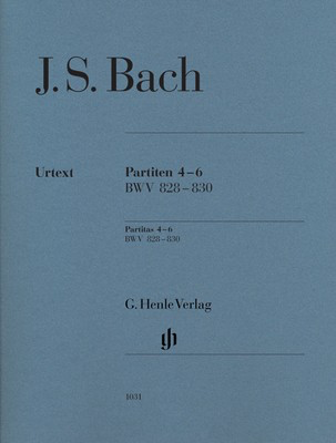 Partitas Bk 2 Nos 4-6 Bwv 828-830 Without Finger - Johann Sebastian Bach - Piano G. Henle Verlag Piano Solo
