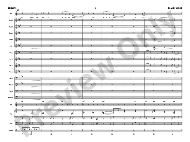 Oh, Lady Be Good – Jazz Ensemble Conductor Score & Parts (Digital Download)