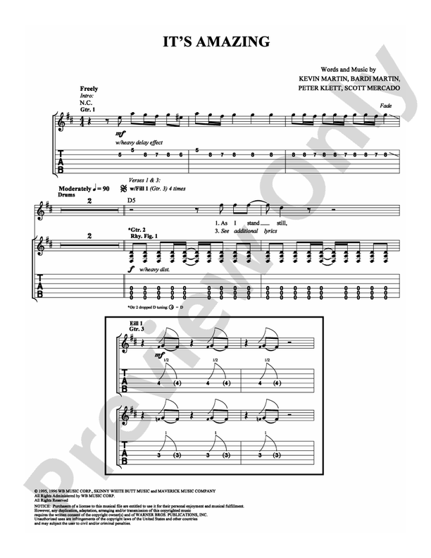 It's Amazing - Guitar TAB (Digital Download)