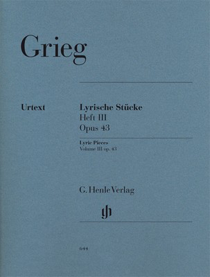 Lyric Pieces Volume III, Op. 43 - Edvard Grieg - Piano G. Henle Verlag Piano Solo