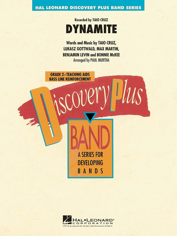 Dynamite - Discovery Plus Concert Band Score/Parts - Arr. Paul Murtha Hal Leonard 8725319