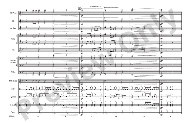 A Patriotic Salute! – Marching Band Conductor Score & Parts (Digital Download)