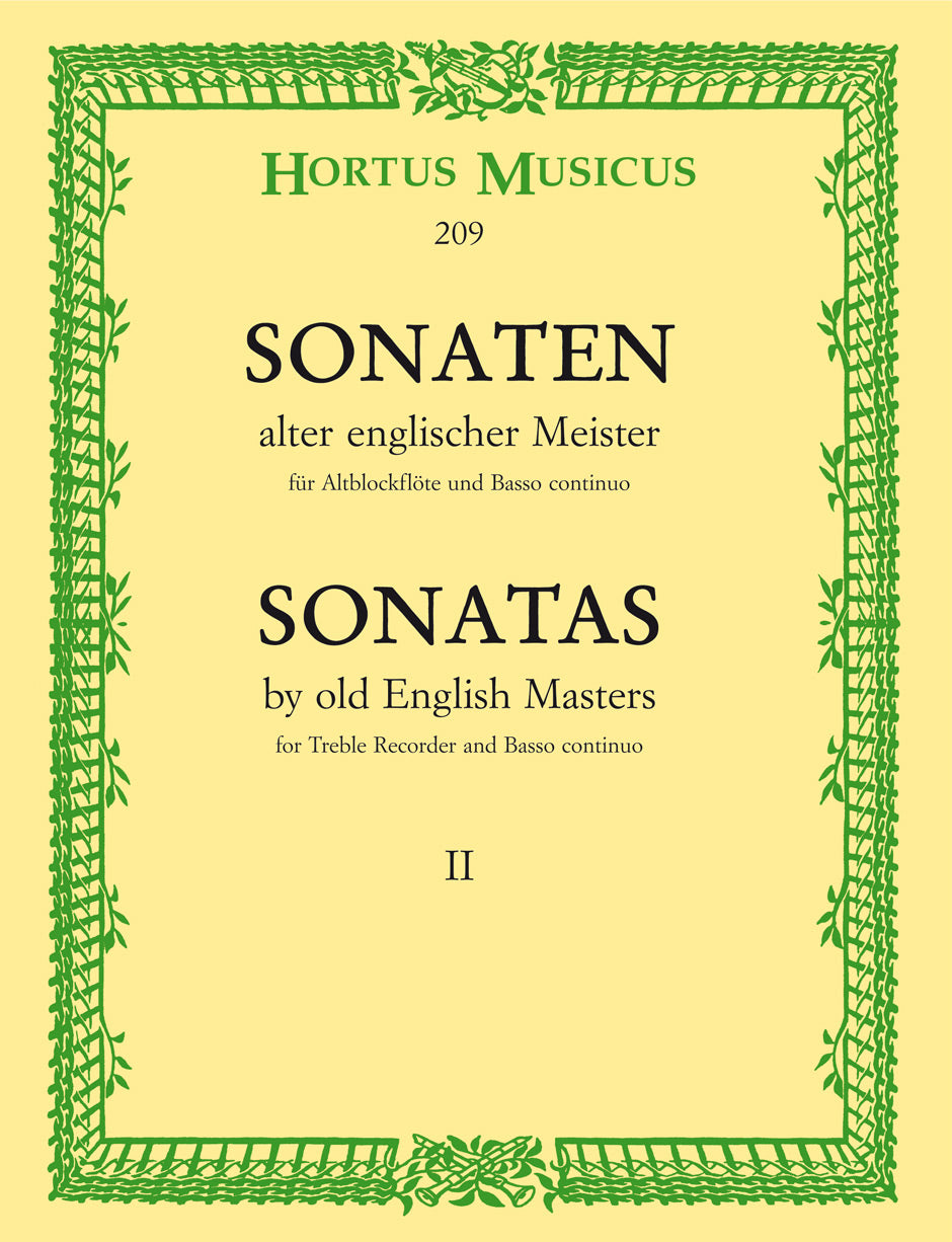 SONATAS OLD ENGLISH MAST V 2 TR REC
