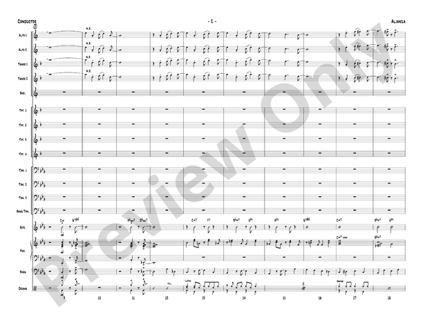 Alianza - Jazz Ensemble Conductor Score & Parts (Digital Download)