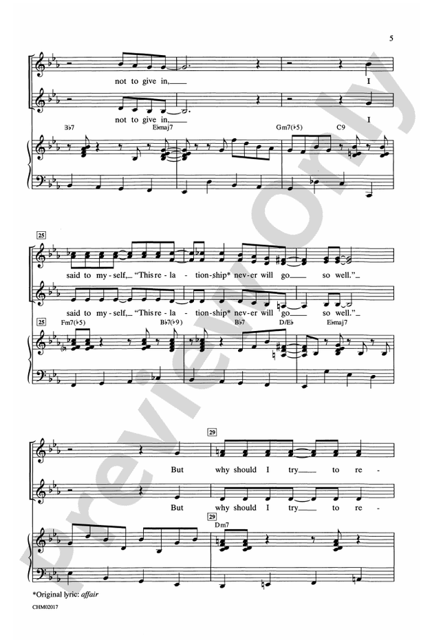I've Got You Under My Skin – SSA Choral Octavo (Digital Download)