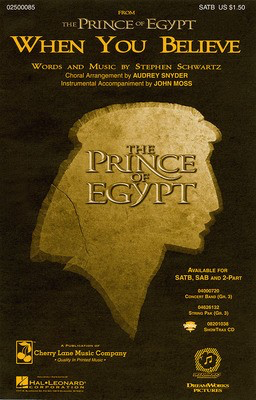 When You Believe (from The Prince of Egypt) - Stephen Schwartz - Audrey Snyder Hal Leonard ShowTrax CD CD