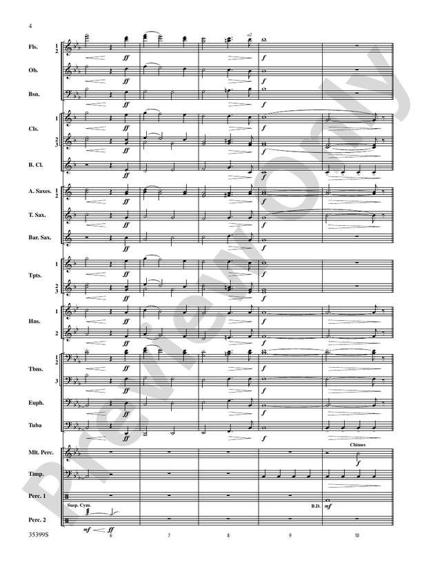 Festival Procession - Concert Band Conductor Score & Parts (Digital Download)