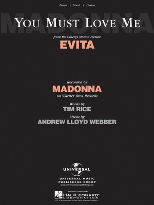 You Must Love Me (From Evita) S/S Pv -