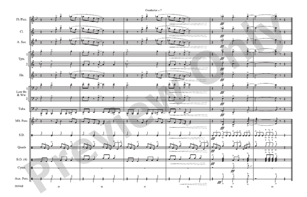 Can't Get Enough (Of Your Love) – Marching Band Conductor Score & Parts (Digital Download)