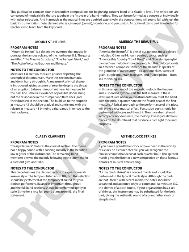 Belwin Beginning Band Kit #1 - Concert Band Conductor Score & Parts (Digital Download)