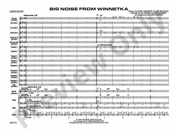 Big Noise from Winnetka - Jazz Ensemble Conductor Score & Parts (Digital Download)