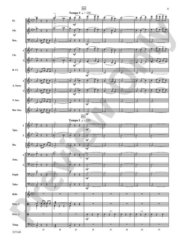 Scheherazade Selections - Concert Band Conductor Score & Parts (Digital Download)
