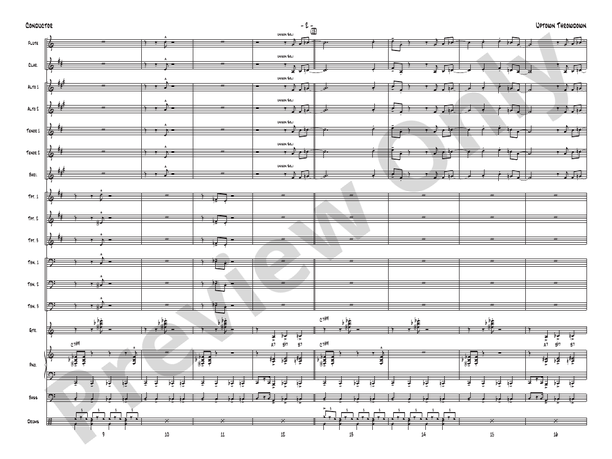 Uptown Throwdown – Jazz Ensemble Conductor Score & Parts (Digital Download)