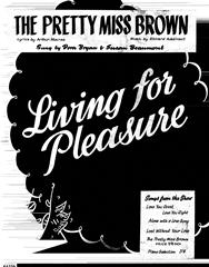 The Pretty Miss Brown (from 'Living For Pleasure') - Vocal/Piano (Digital Download)